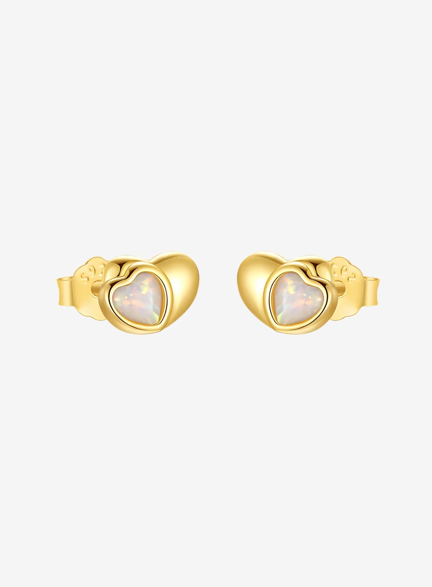 Double Heart Studs