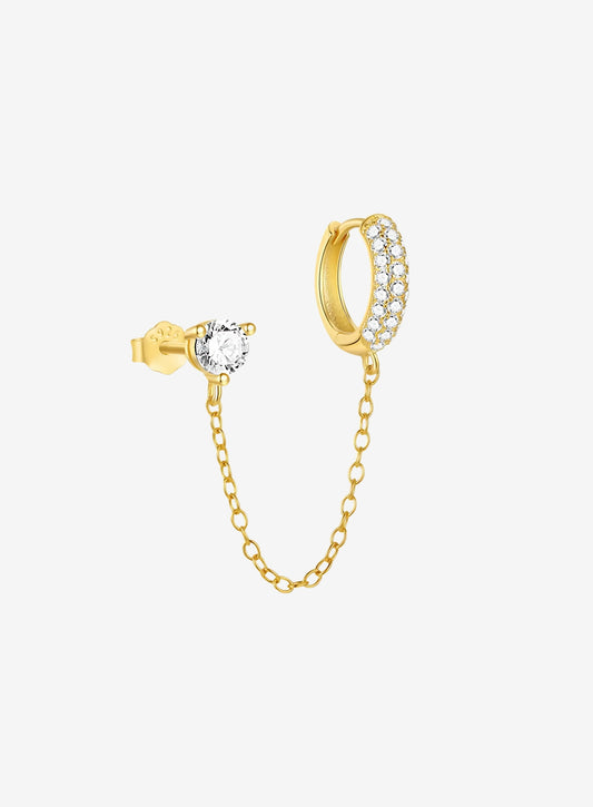 Solo Pavé Chain Huggie